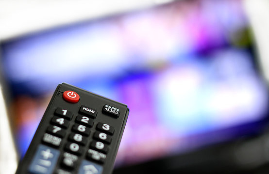 Remote control and Screen: Binge Watching favourite TV show