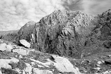 mountains and cliffs on the ring of kerry