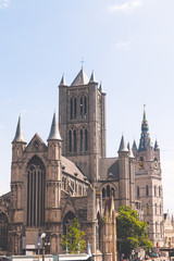 Fototapeta na wymiar View from Ghent, Flanders.