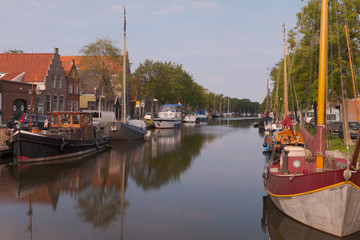 View from Edam at the Netherlands province of North Holland.