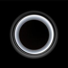 Vector isolated illustration of audio speaker