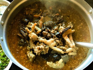 Chicken feet in hot and spicy soup Nam Nguan Noodle  Northern Thai Food