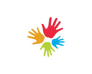 Hand Care Logo Template vector icon