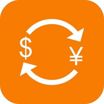 recommend clip art: Illustration Exchange yen With Dollar  Icon