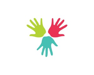 Hand Care Logo Template vector icon