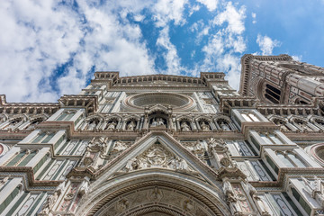 Fototapeta premium Cathedral Santa Maria del Fiore with magnificent Renaissance dome designed by Filippo Brunelleschi in Florence, Italy