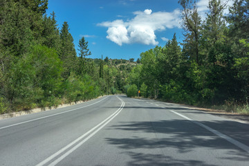 Main highway in Crete pedgus across the island