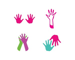 Fototapeta premium Hand Care Logo Template vector icon
