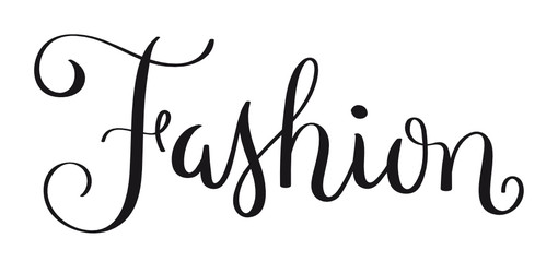 FASHION hand lettering banner