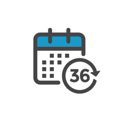 Time Management Icon with Deadline, Hurry, & Punctual Symbolism