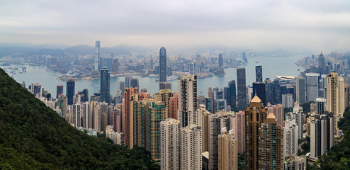 Fototapeta premium Hong Kong. Victoria Bay