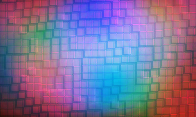 abstract multicolored background with squares