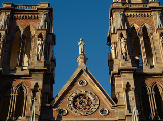 The Sagrado Corazón Church, also known as the Capuchinos Church, is a Roman Catholic neo gothic temple designed by Augusto Ferrari in 1926., Cordoba, Argentina.
