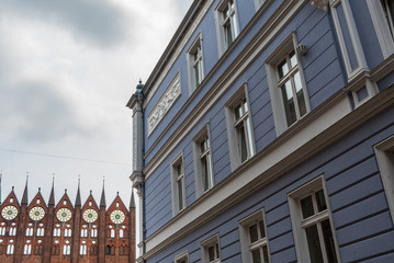 architecture of  a city Stralsund, Germany