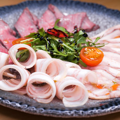 Meat platter - a snack under vodka
