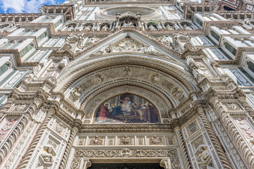 Cathedral Santa Maria del Fiore with magnificent Renaissance dome designed by Filippo Brunelleschi in Florence, Italy