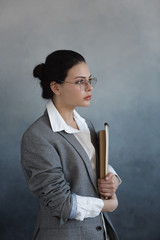 Business woman portrait. Beautiful stylish office worker