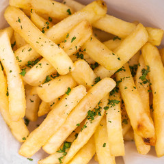  Pile of a potato french fries