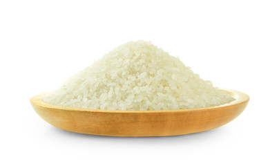 rice grains isolated on white background