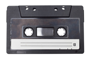 retro audio cassette tape isolated