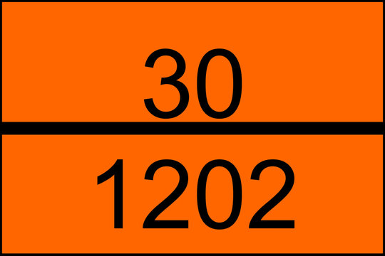 Warntafel orange mit 30-1202