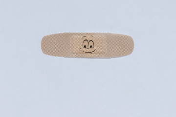 adhesive bandage isolated on white background