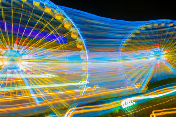 Ferris Wheel in Motion in France.