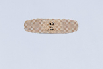 adhesive bandage isolated on white background