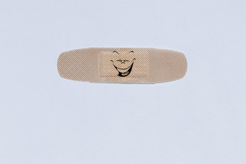 pills on white background