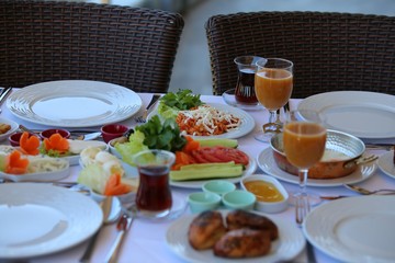 traditional turkish breakfast.