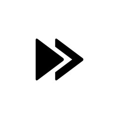 Player arrow icon. Music and video sign