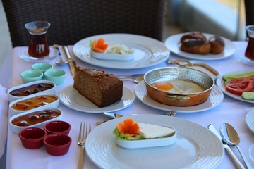 traditional turkish breakfast.