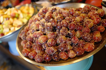 Shugar fruits on thai market