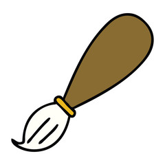 cute cartoon paint brush