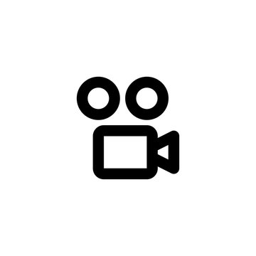 Video camera icon. Cinema sign