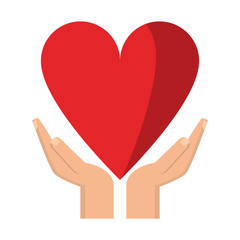 hands protecting heart symbol