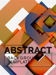 Background abstract squares, geometric minimal template