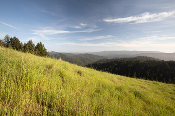 Fototapeta premium Summit to sea trail, CA, USA