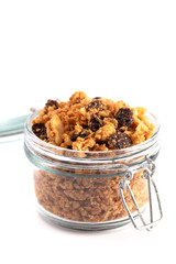 Grain Free Granola made of Coconut and Dried Fruit Perfect for a Paleo Diet Plan