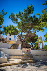 Fototapeta na wymiar Monastery of Agios Ioannis Thymianos at Kos island, Greece