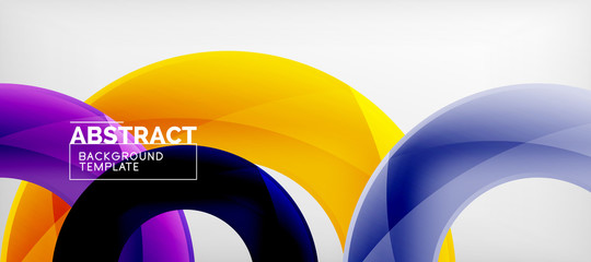 Vector circles abstract background