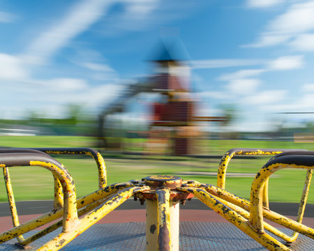 Playground roundabout Action Motion