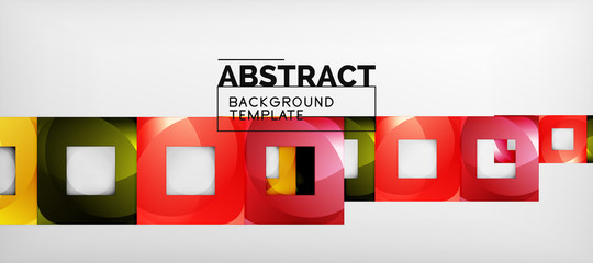 Abstract squares geometric background can be used in cover design, book design, website background