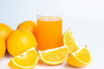Still image of oranges to prepare orange juice in fresh drink.