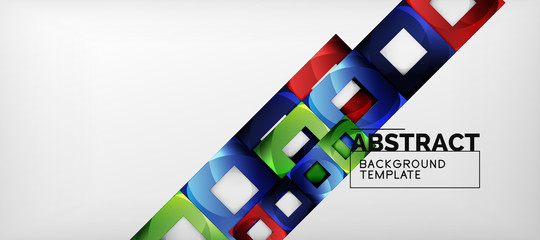 Obraz premium Abstract squares geometric background can be used in cover design, book design, website background