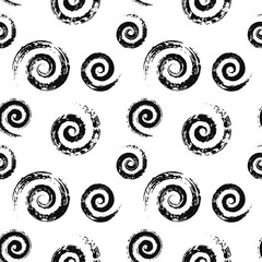 Seamless vector pattern with spiral 