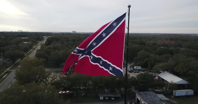 confederate flag fly around