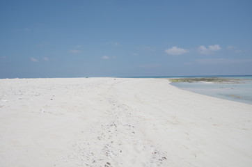Resort white sand beach