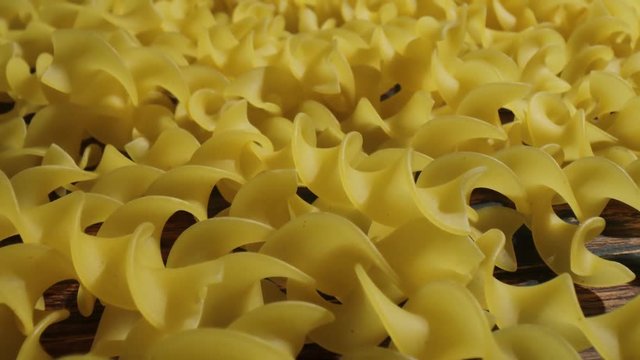 Fusilli pasta close-up.