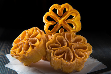 Flores de carnaval, dulce tradicional español